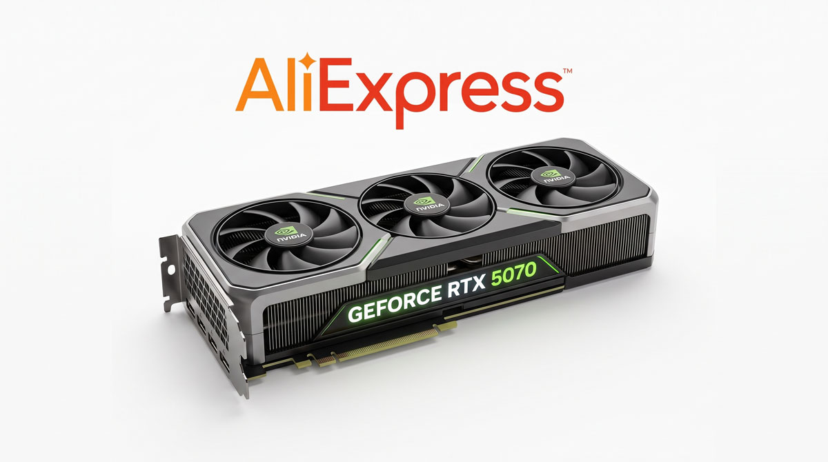 NVIDIA GeForce RTX 5070 op AliExpress